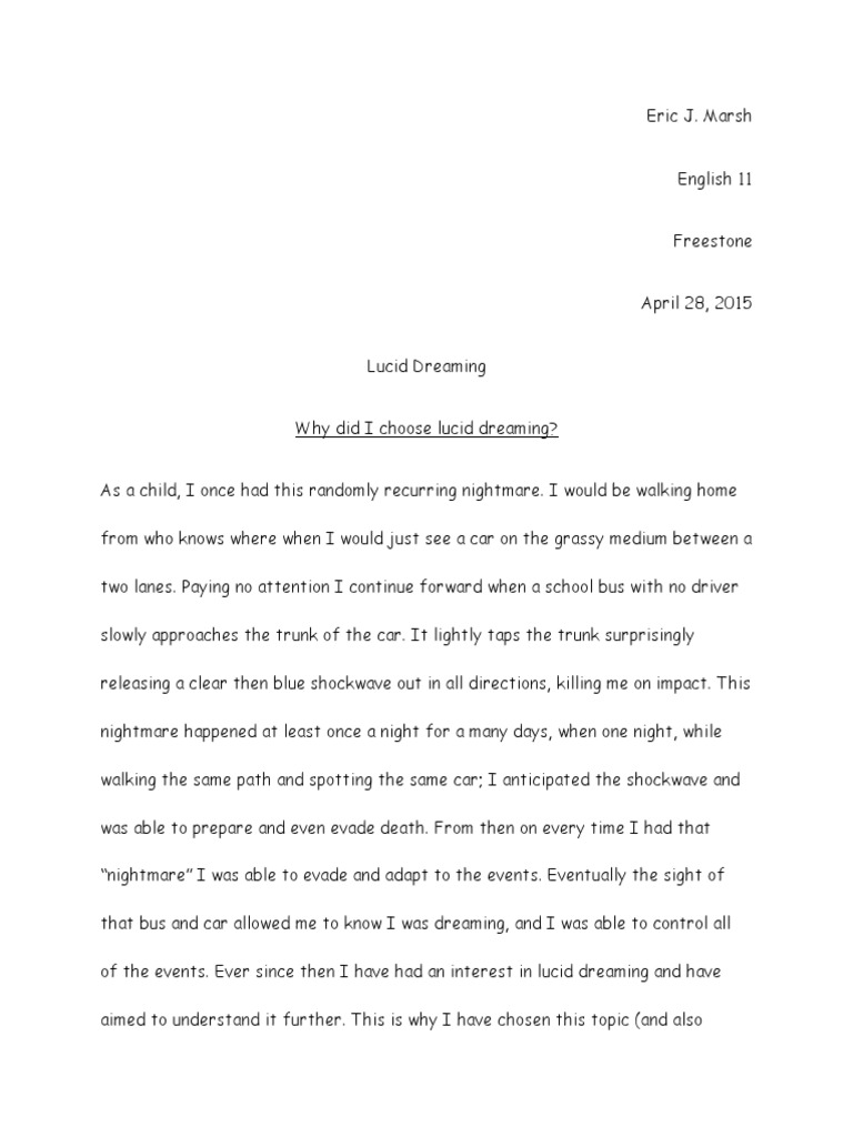 Lucid dreaming study 2021 picture