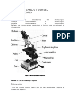 Partes y Manejo Del Microscopio