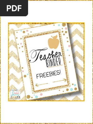Teacher Binder Free