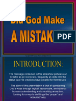 Did God Make A Mistake
