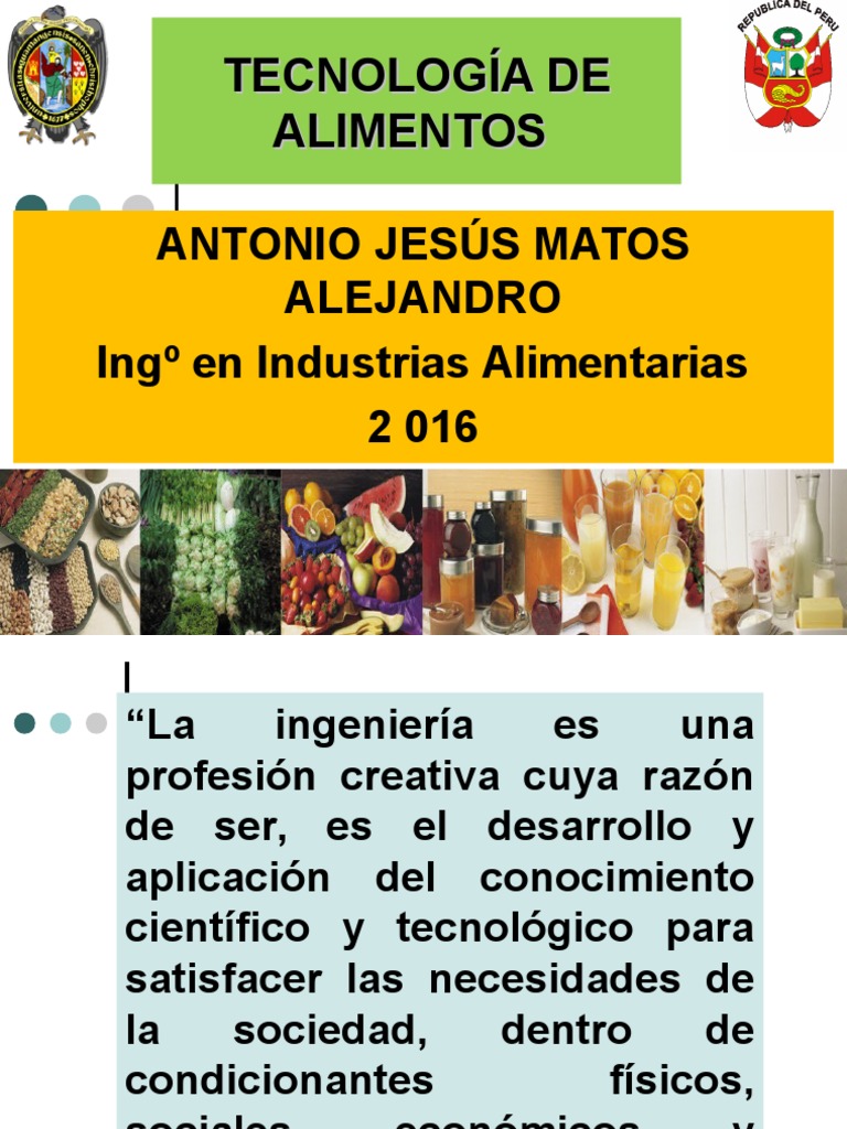 I. Historia de La Conservación de Los Alimentos