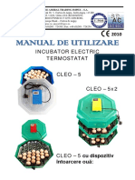 Manumnbal de Utilizare Incubator Electric Cu Termostat