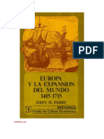 Parry John H. Europa y La Expansion Del Mundo