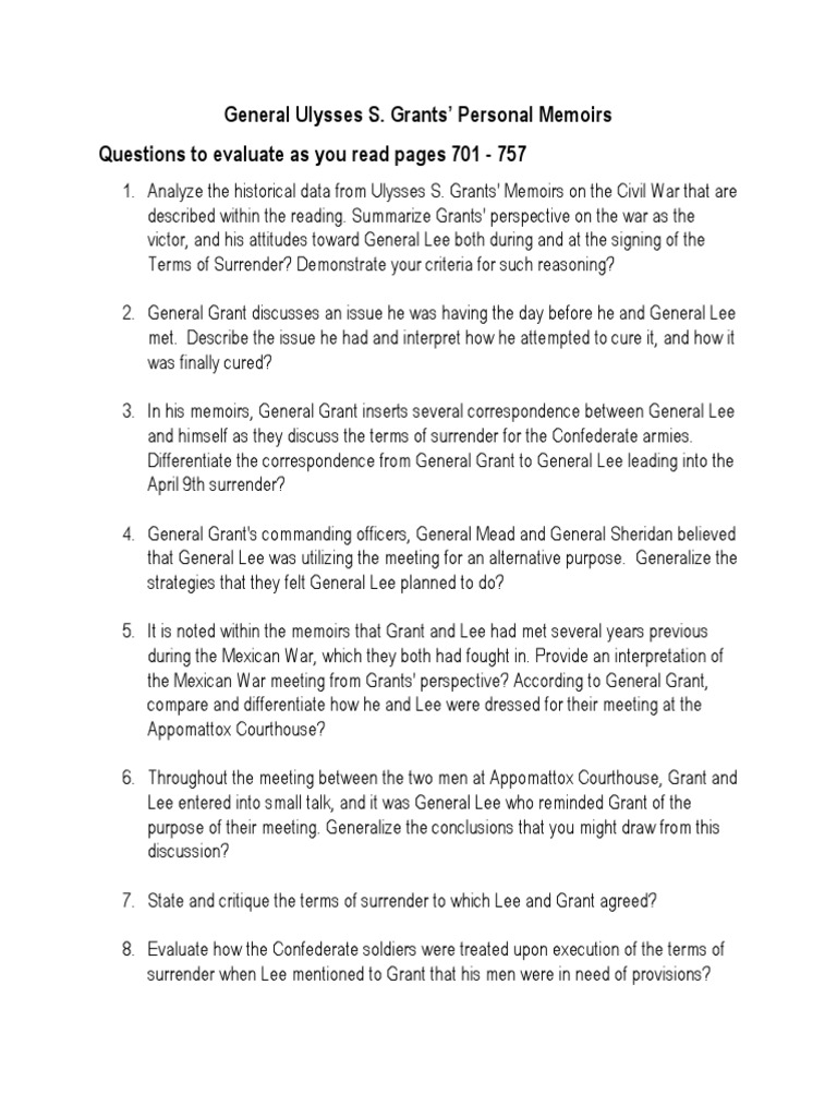 Grant and lee: a study in contrasts analysis image