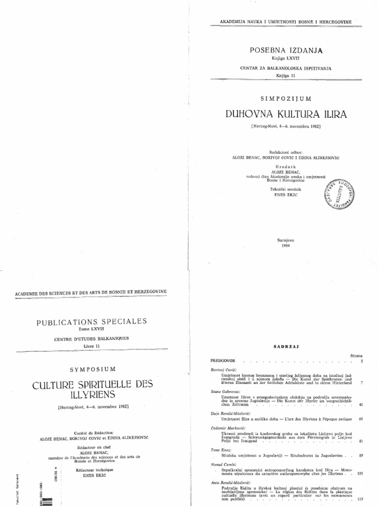 Duhovna Kultura Ilira
