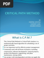 Download Critical Path Method by deepak asnora SN31029262 doc pdf