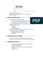 Sted Resume