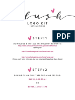 Blushlogokit Instructions