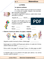 1er Grado - Matemáticas - Problemas de Suma y Resta