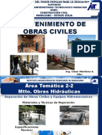 Area Tematica 2.2-Mtto Obras Hidraulicas