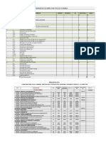 Partida de Costos y Presupuestos