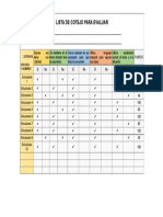 Lista de Cotejo Para Evaluar a Todos Los Estudiantes