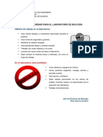 Guía de Seguridad Laboratorio de Biología PDF