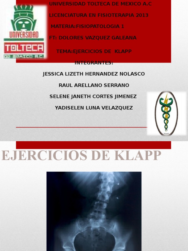 Ejercicios de Klapp para Fisioterapia | PDF | Escoliosis | Sistema ...