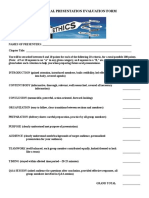 Group Presentation Evaluation Template