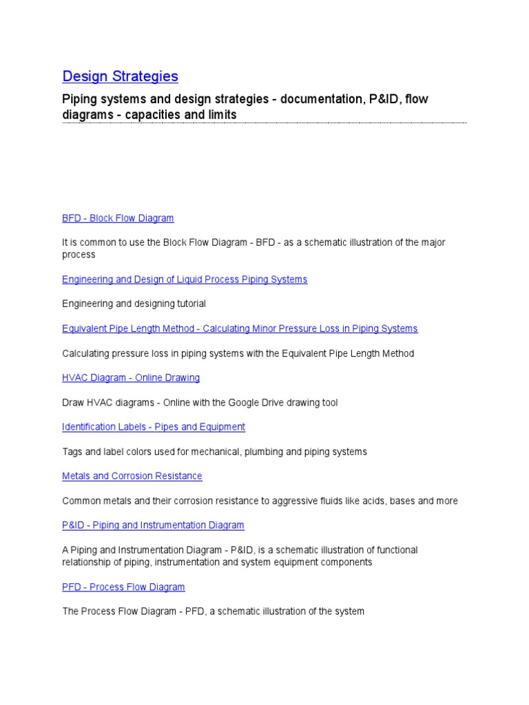 Piping Systems Design Strategies Guide | PDF
