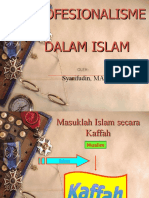 Profesionalisme Dalam Islam