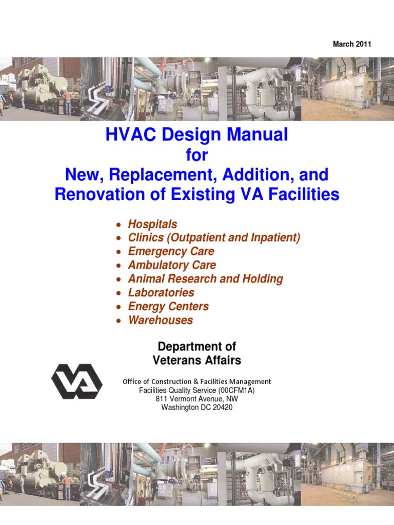 HVAC Design Manual: For New, Replacement, Addition, and Renovation of ...