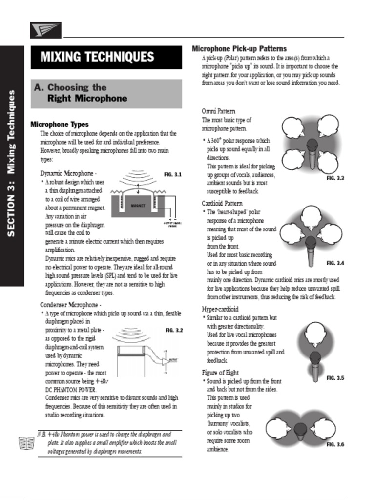 Mixing Techniques: Right Microphone | PDF | Microphone | Equalization ...