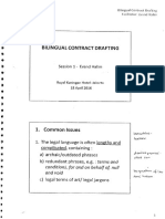 Bilingual Contract Drafting Materials