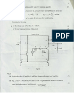 Analog Electronics Questions