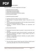 Types of Charismatic Leadership