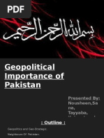 Geopolitical Importance of Pakistan
