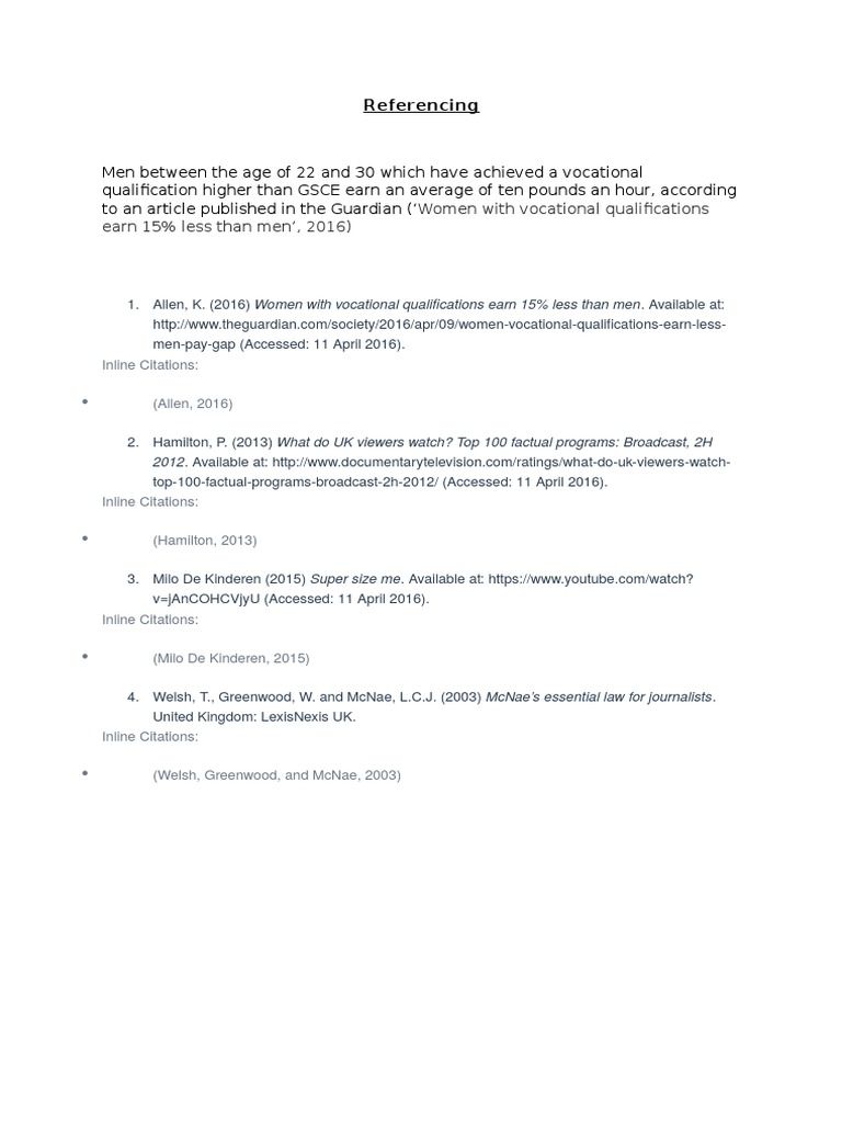 Referencing | PDF