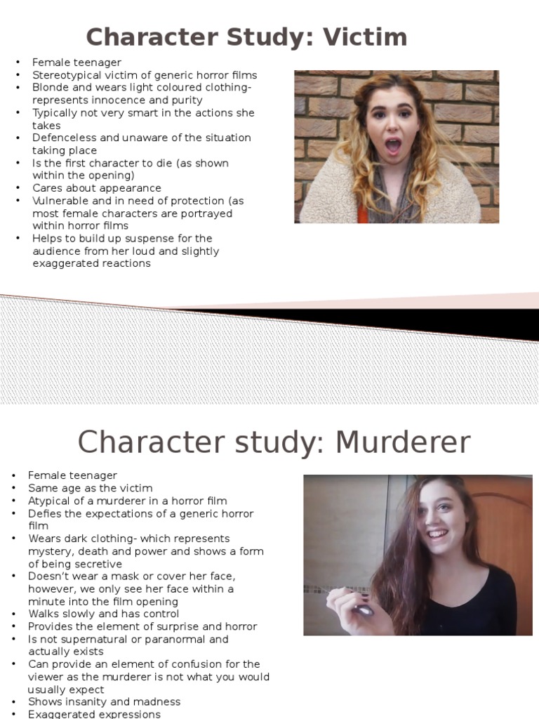 Character Study | PDF | Mystery, Thriller & Crime Fiction