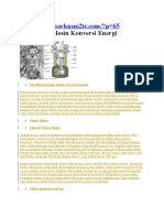 Klasifikasi Mesin Konversi Energi