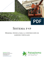 Sistema F+P para Jardines Verticales