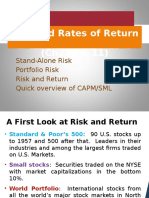 VI Risk and Rates of Return