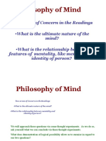 Philosophy of Mind: Two Areas of Concern in The Readings