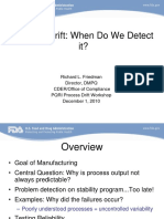 Process Drift:what do we detect it?
