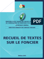 Recueil de Textes Sur Le Foncier