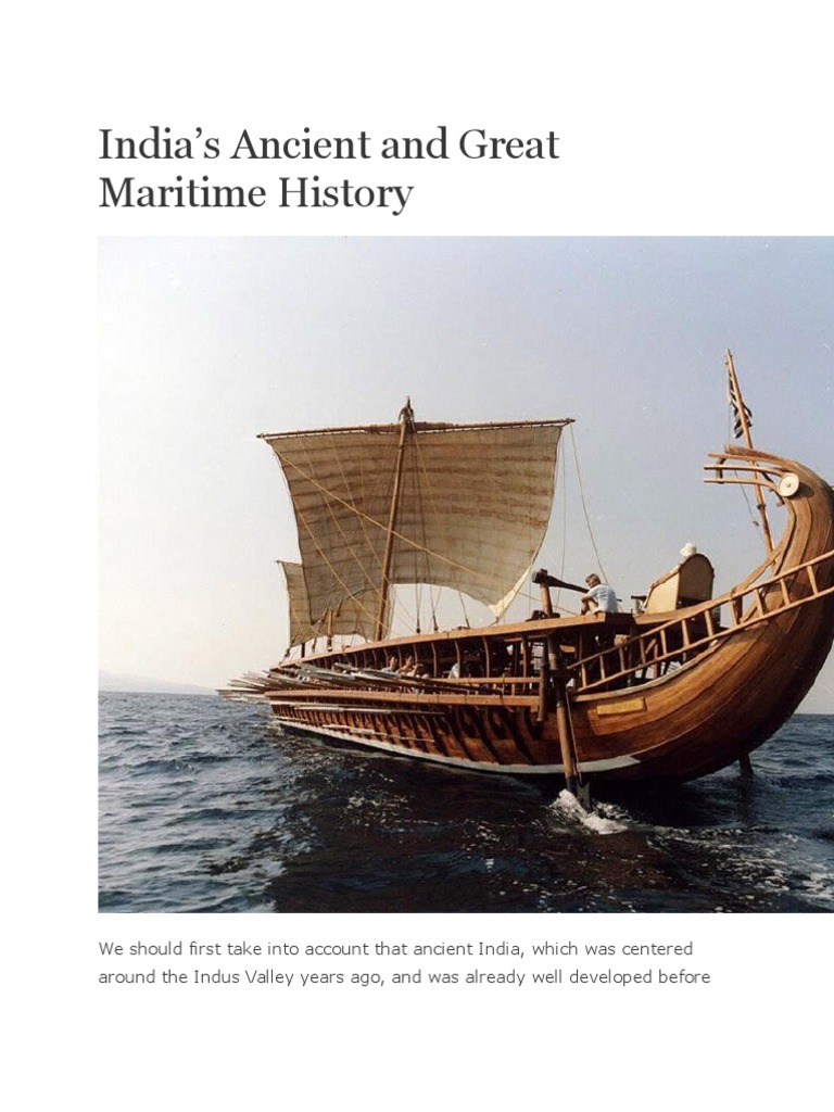 India Maritime History | PDF | Indian Ocean | Vedas