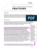 Standard 2 - Fractions Literature Review