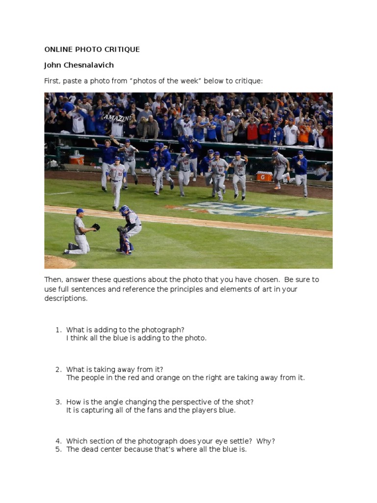 Online Photo Critique | PDF | Art