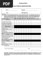 JLG Scissor Lift Annual Inspection Form | PDF | Bearing (Mechanical ...