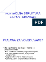 14 - Kontrolni Strukturi Za Povtoruvanje