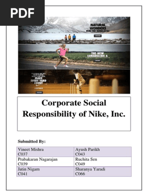 nike corporate social responsibility report