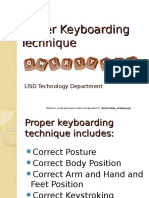 Keyboarding Technique