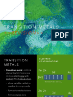 Transition Metals: REVISION