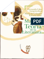Cabo Aseguinolaza Fernando, Manual de Teoría de La Literatura
