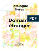 Catalogue Ligaran Livres Domaine Etranger