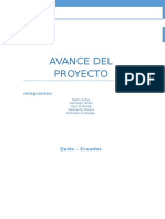 Informe de Avance de Proyecto