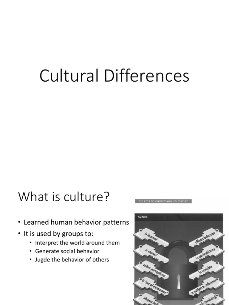 Examples of Cultural Differences | PDF | Social Science