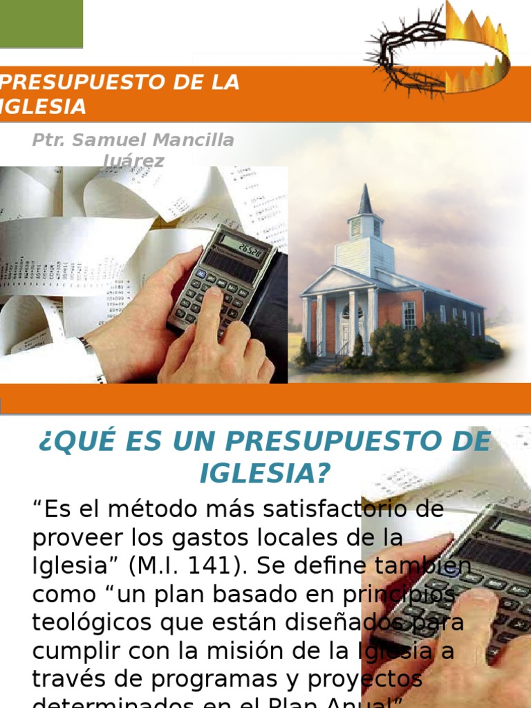 Presupuesto de La Iglesia | PDF | Presupuesto | Planificación, image size:768x1024
