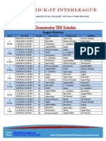 CIL 2016 Schedule