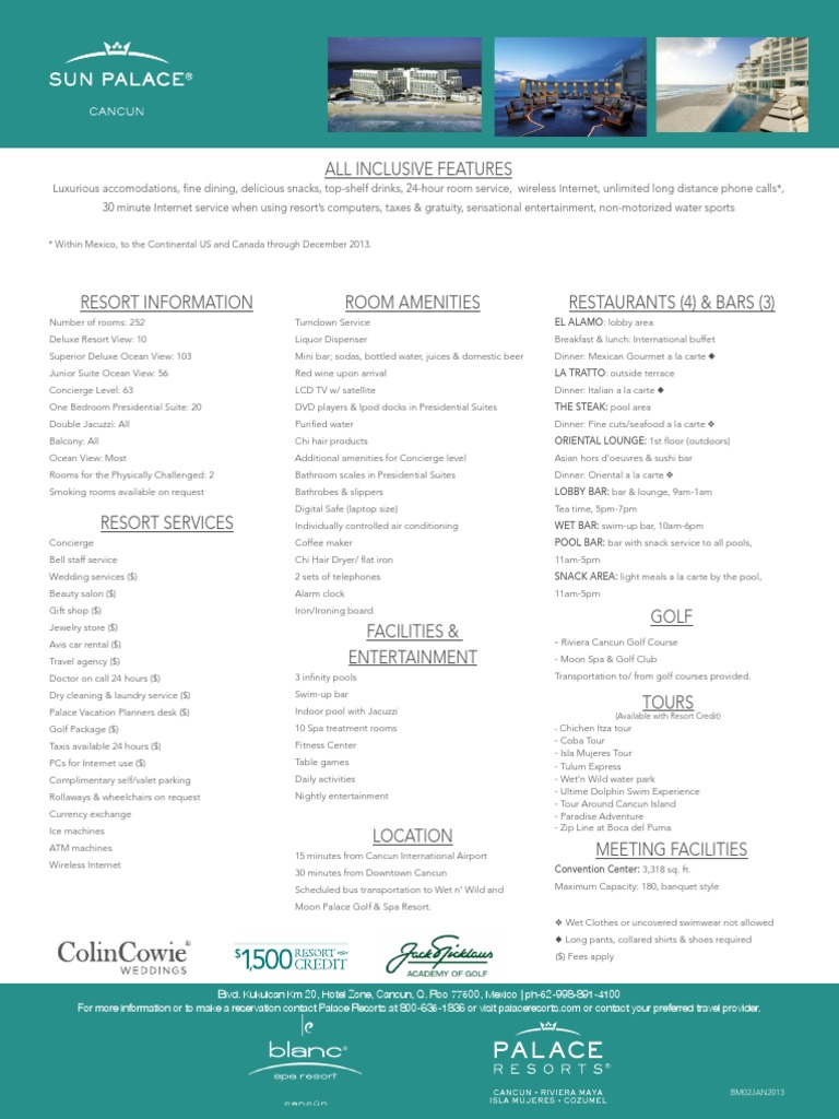 Moon Palace Resort Overview and Amenities | PDF | Bar | Food And Drink, image size:768x1024